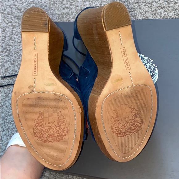 Vince Camuto Maleena lace up wedge heels - Picture 4 of 5